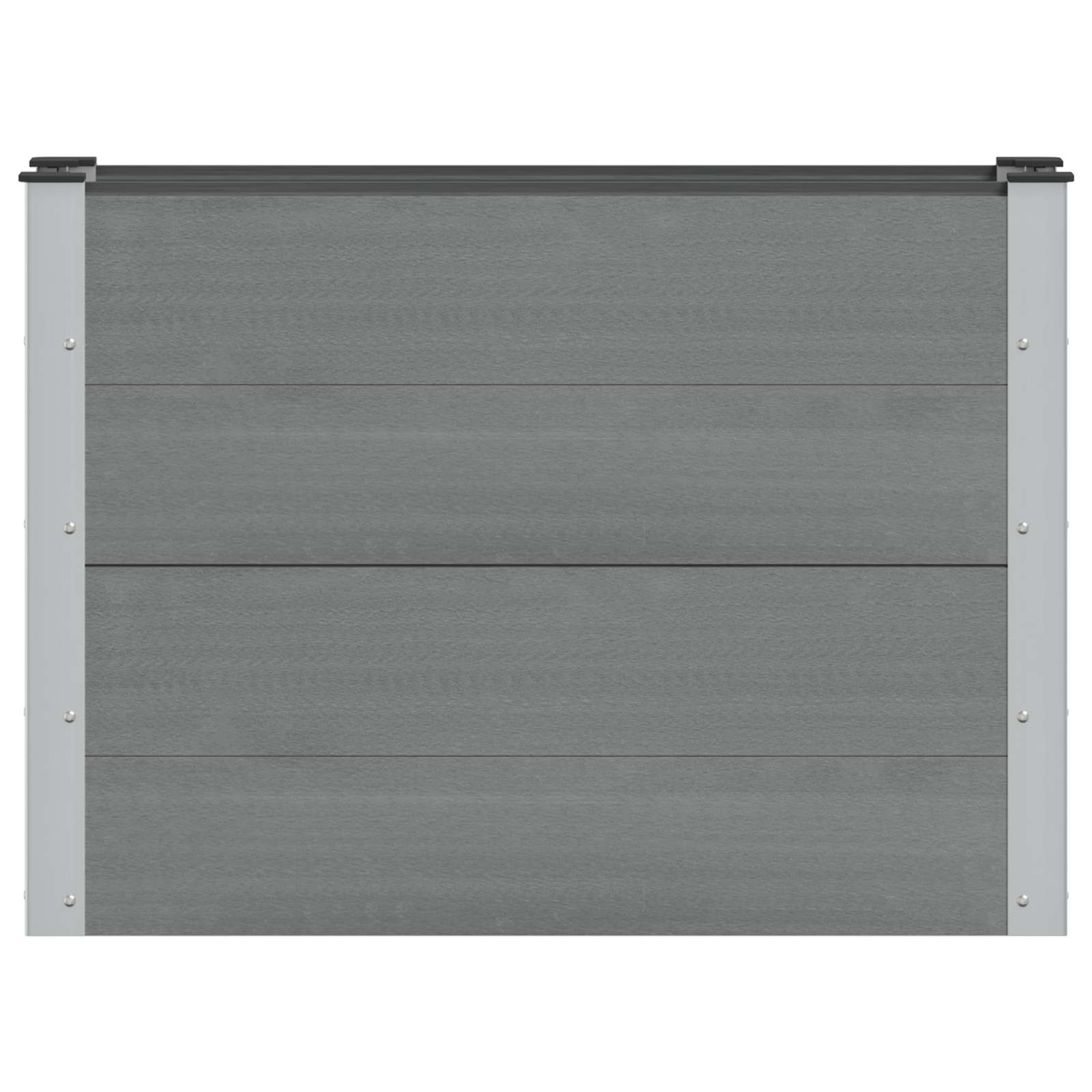 Povišena vrtna gredica Siva 100 x 30 x 72 cm