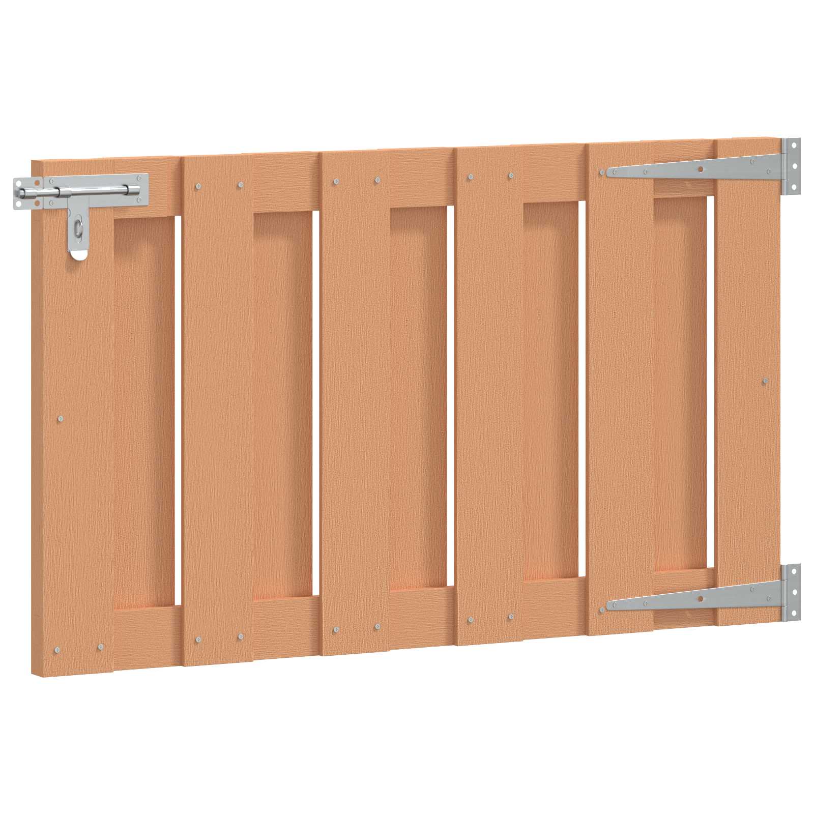 Vrtna vrata 100 x 60 cm WPC i aluminij Smeđa
