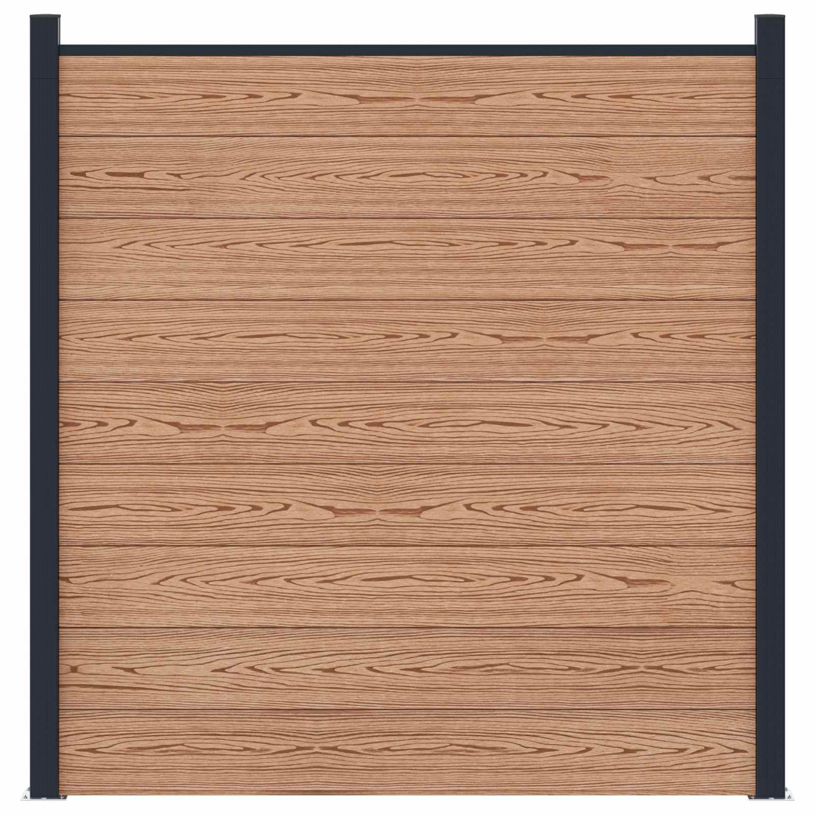 Panel ograde WPC i aluminij Smeđa