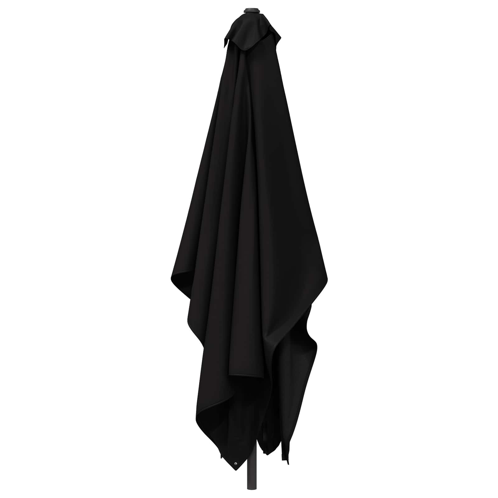 Vrtni suncobran 200 x 300 cm Poliester Pravokutni Crna