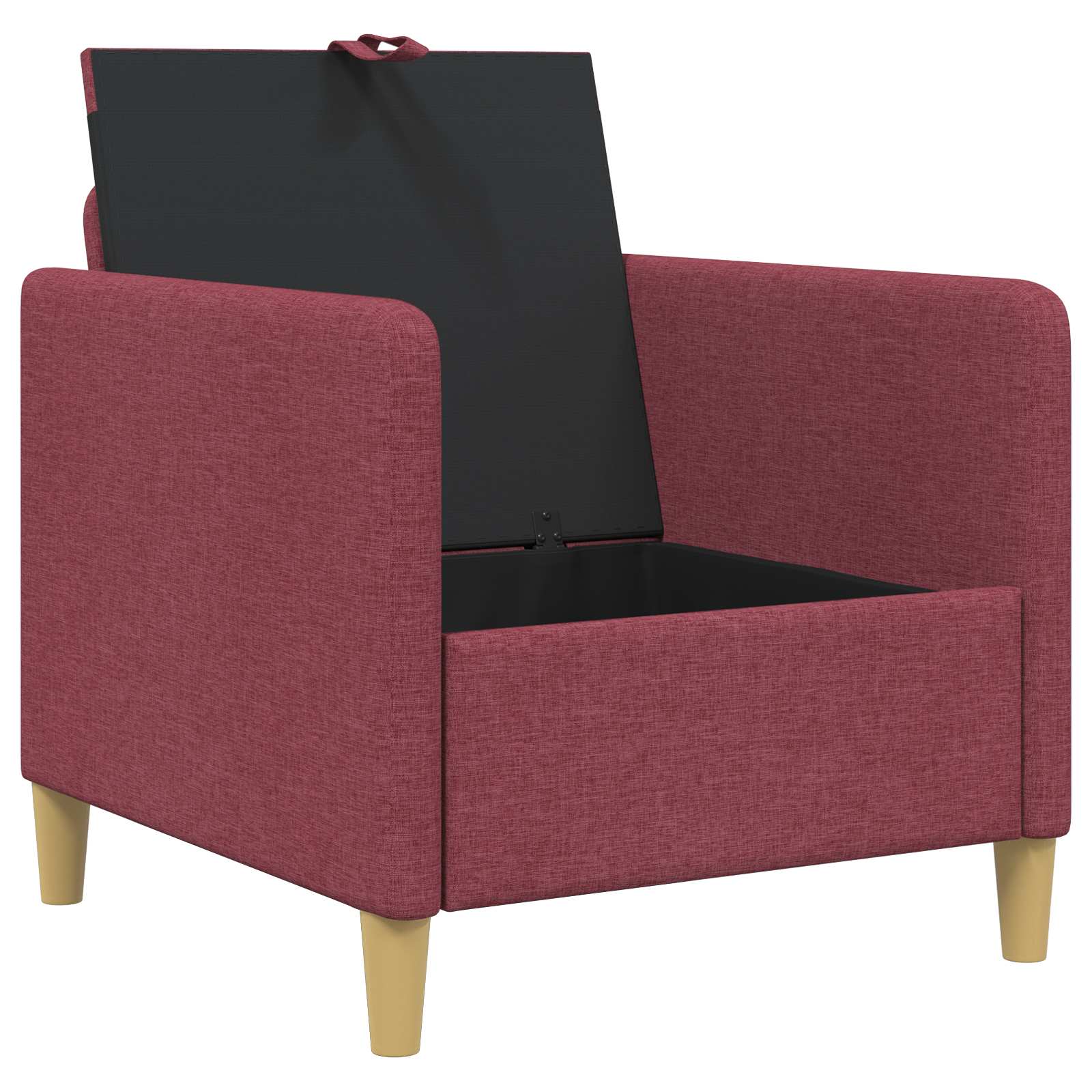 Sofa s pohranom Vinska crvena 72 x 78 x 87 cm Poliester