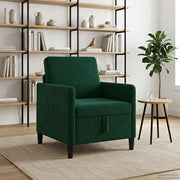 Sofa s pohranom Tamnozelena 72 x 78 x 87 cm Poliester