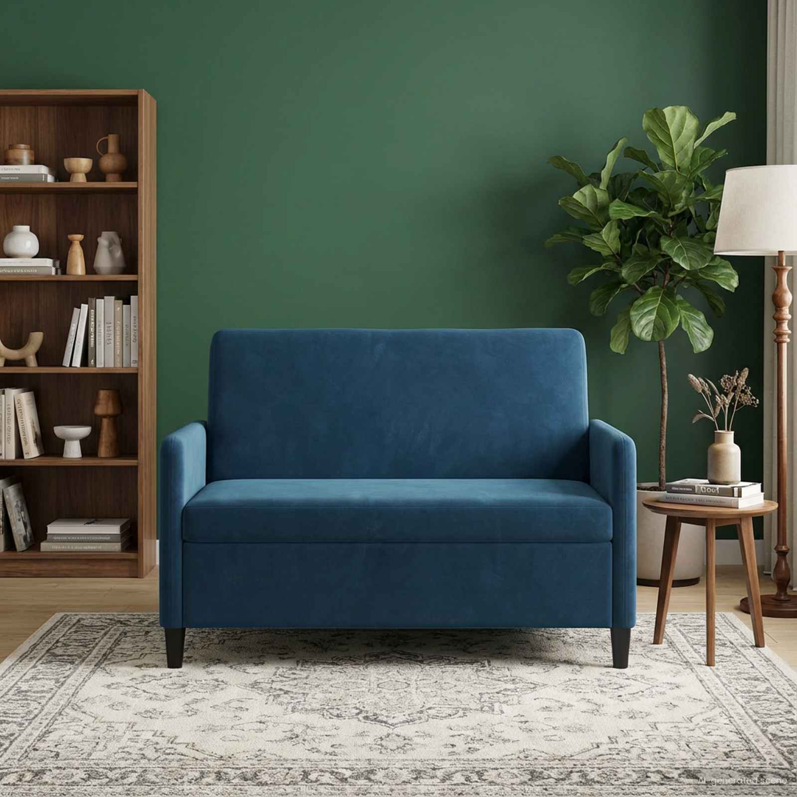 Sofa s pohranom Plava 122 x 78 x 87 cm Poliester