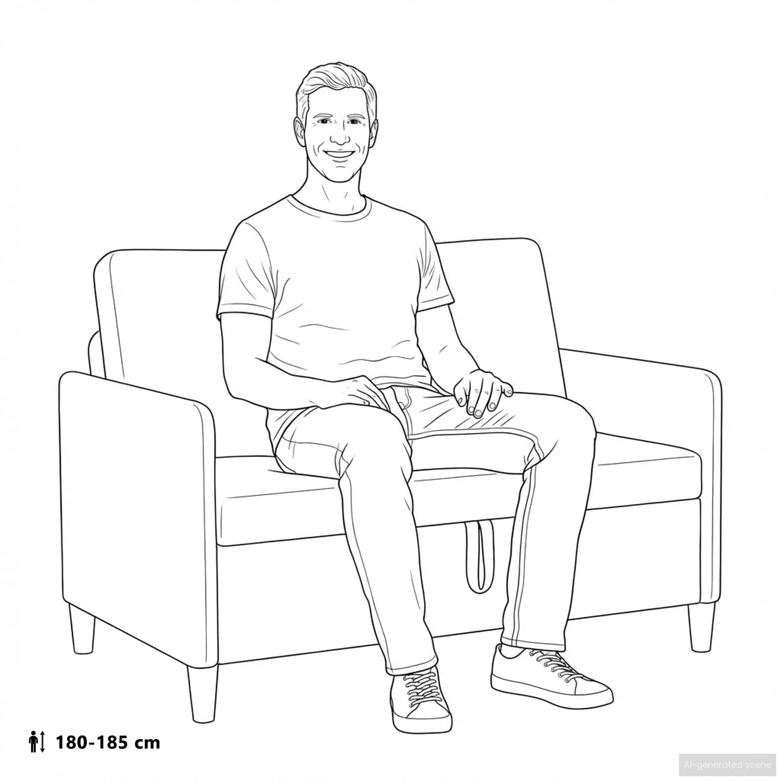 Sofa s pohranom Plava 122 x 78 x 87 cm Poliester