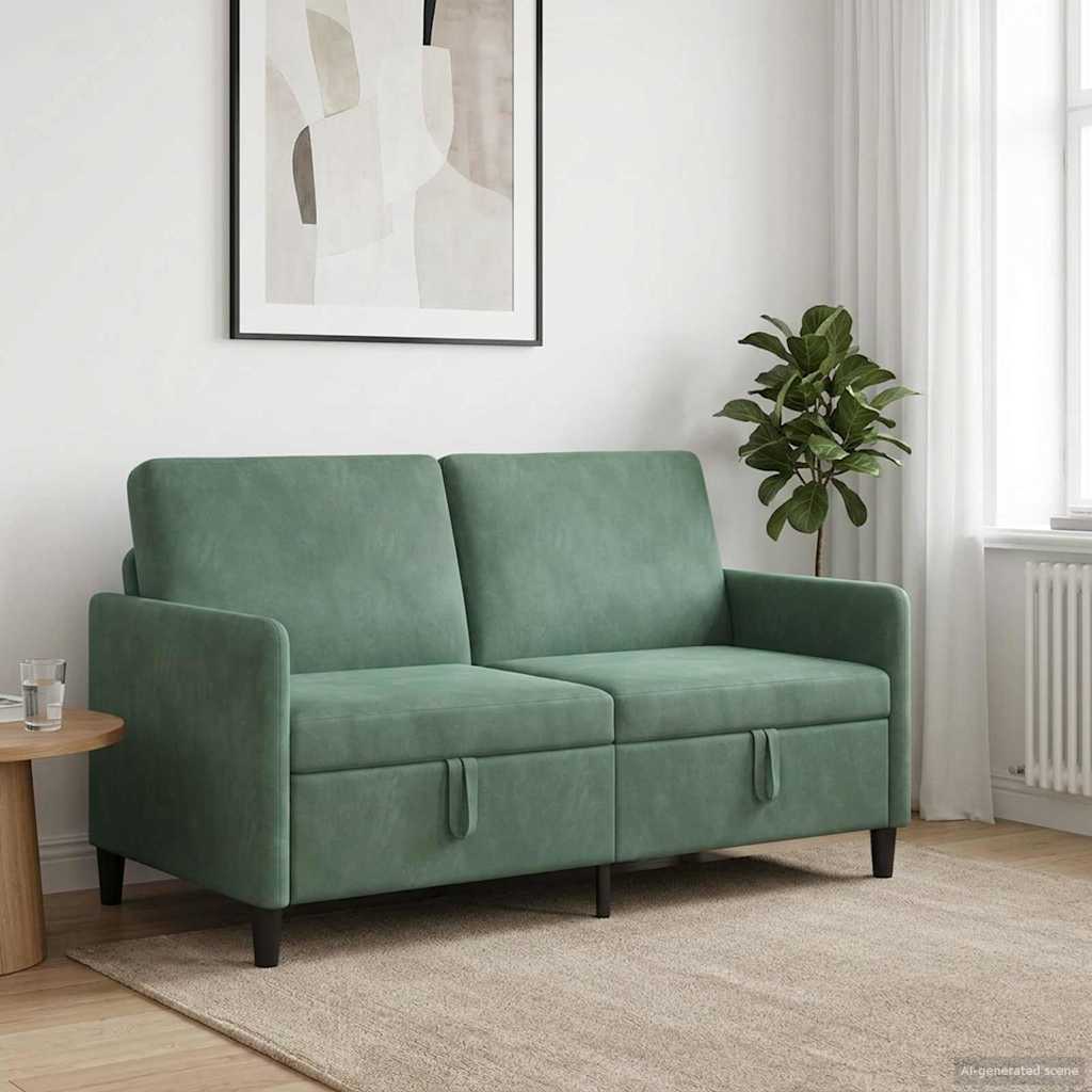 Sofa s pohranom Morska zelena 152 x 78 x 87 cm Poliester