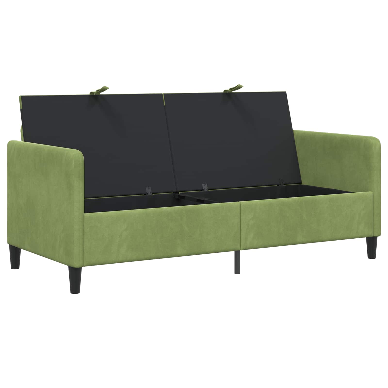 Sofa s pohranom Svijetlo zelena 172 x 78 x 87 cm Poliester
