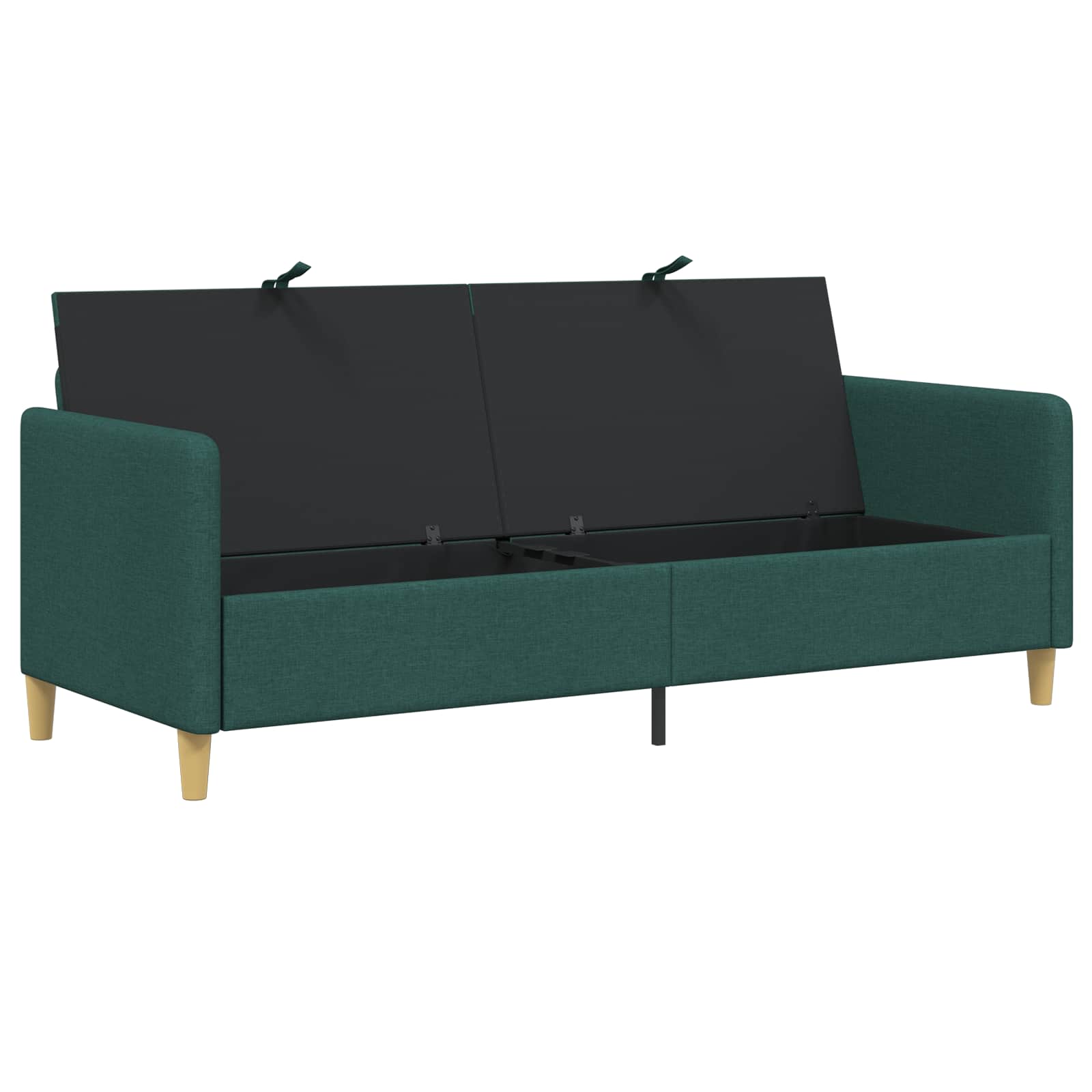 Sofa s pohranom Tamnozelena 192 x 78 x 87 cm Poliester