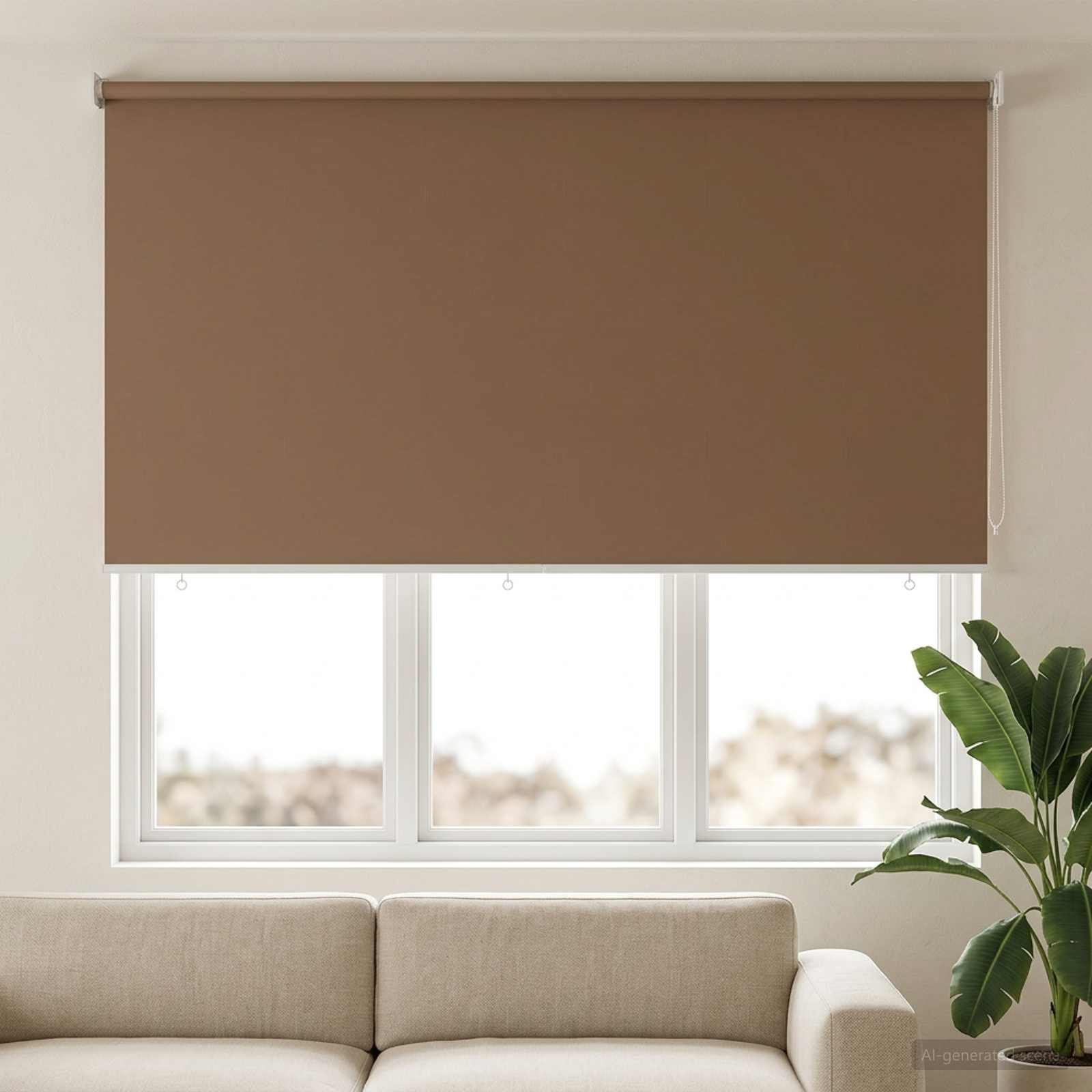 Roleta zaštita od UV zračenja Sivosmeđa 180 x 140 cm Poliester