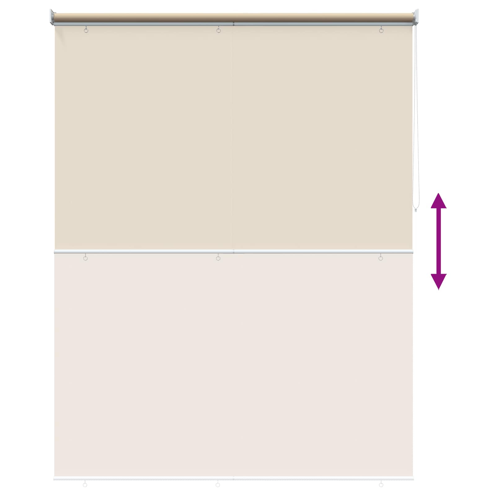 Roleta zaštita od UV zračenja Bež 200 x 140 cm Poliester