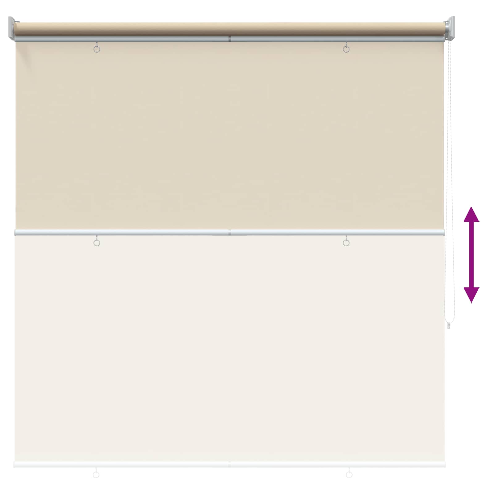 Roleta zaštita od UV zračenja Bež 140 x 230 cm Poliester