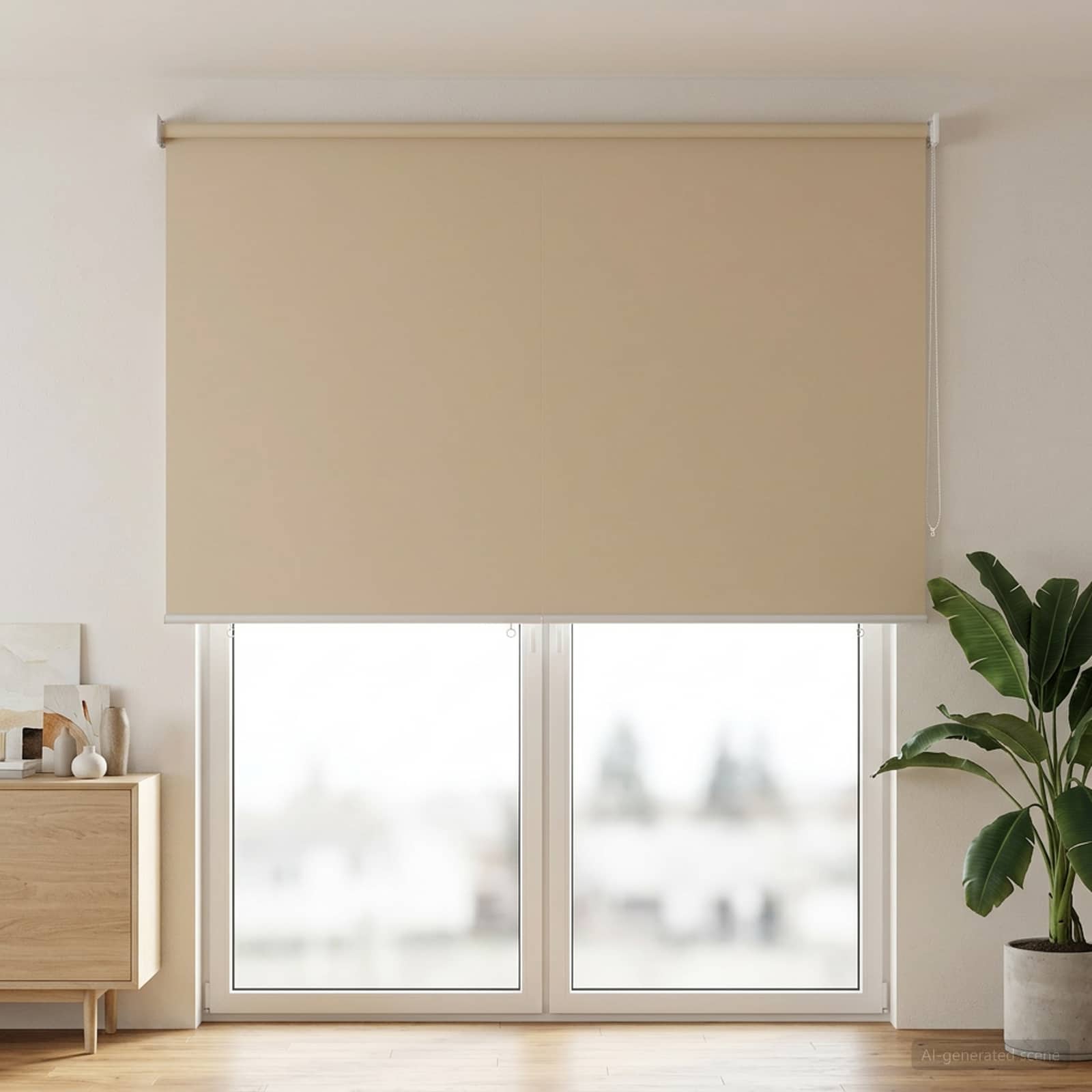 Roleta zaštita od UV zračenja Bež 180 x 230 cm Poliester