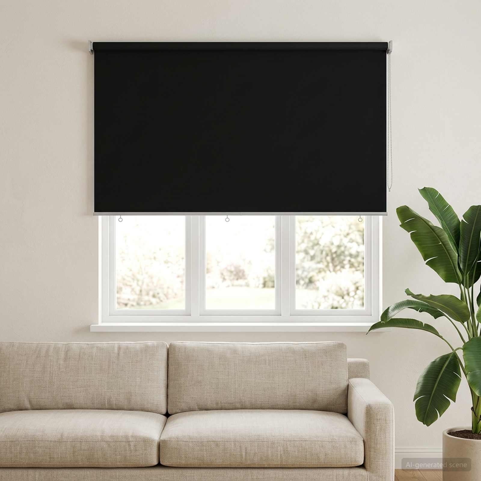 Roleta zaštita od UV zračenja Crna 180 x 140 cm Poliester