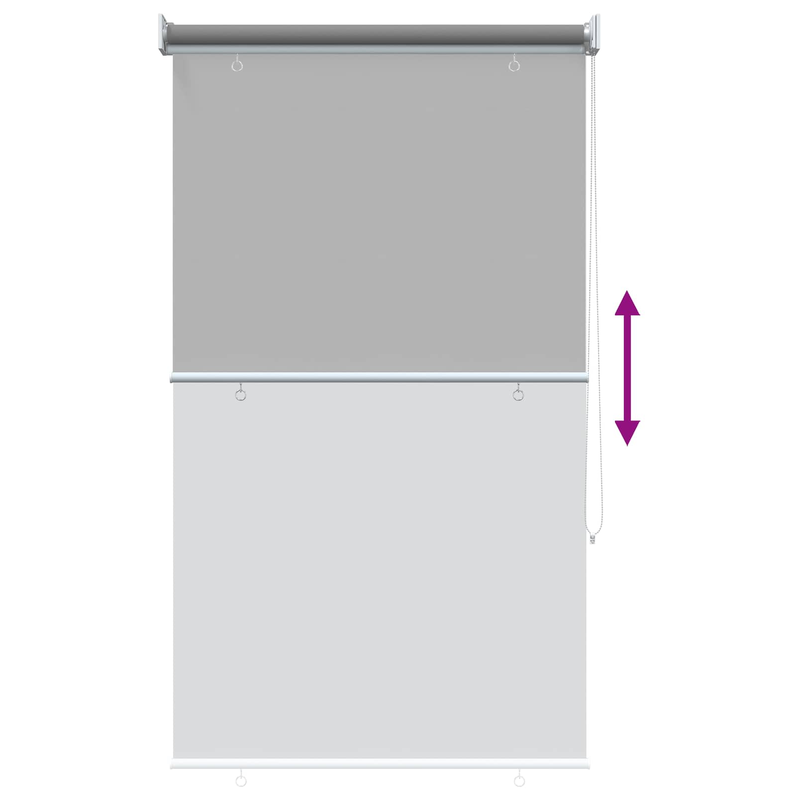 Roleta zaštita od UV zračenja Svjetlosiva 80 x 230 cm Poliester