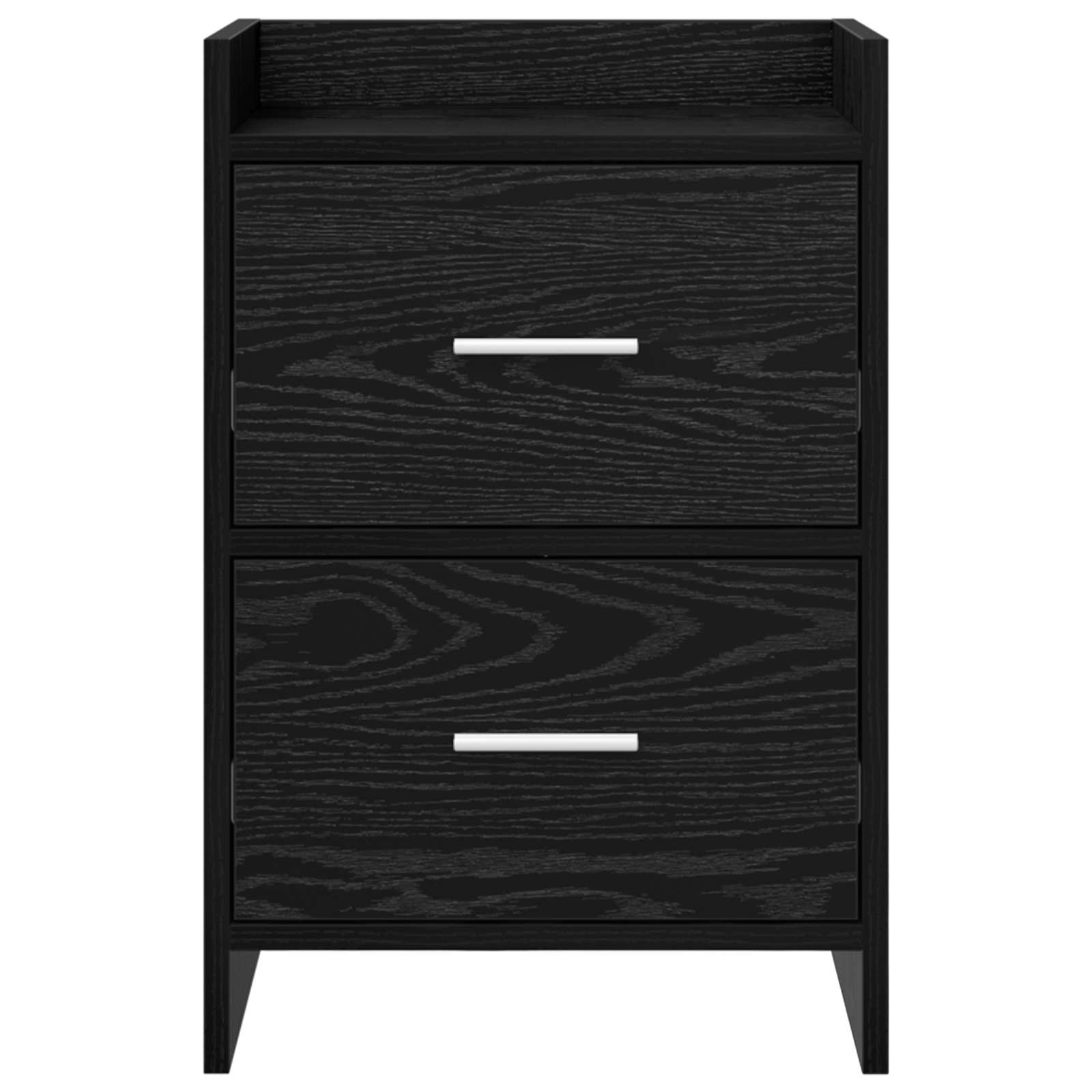Noćni ormarići 2 pcs Crni hrast 40 x 30 x 60 cm