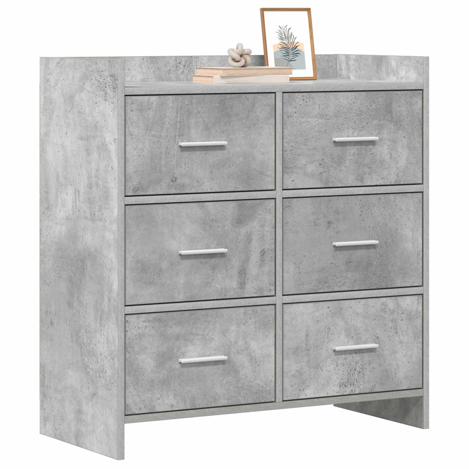 Kreveta Betonska siva 75 x 33 x 80 cm Konstruirano drvo