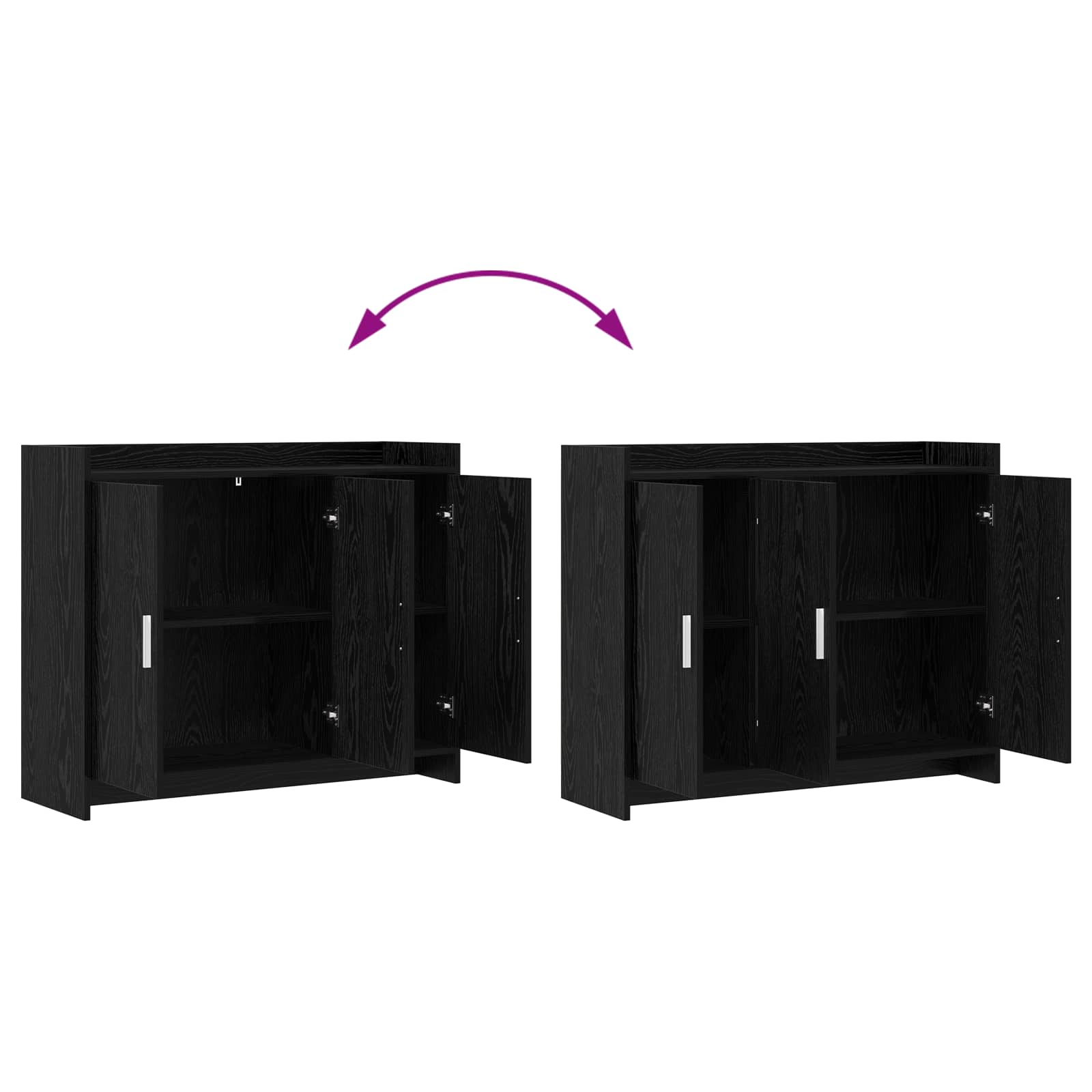 Kreveta Crni hrast 98,5 x 33 x 80 cm Konstruirano drvo