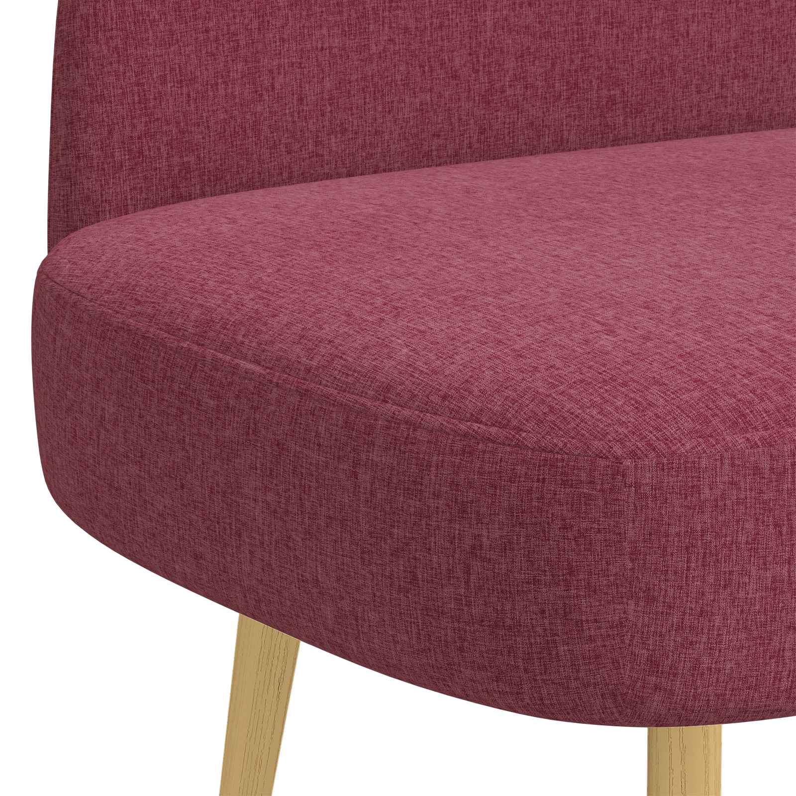Oblikovana klupa s naslonjačem boja crnog vina 110 x 60 x 76 cm