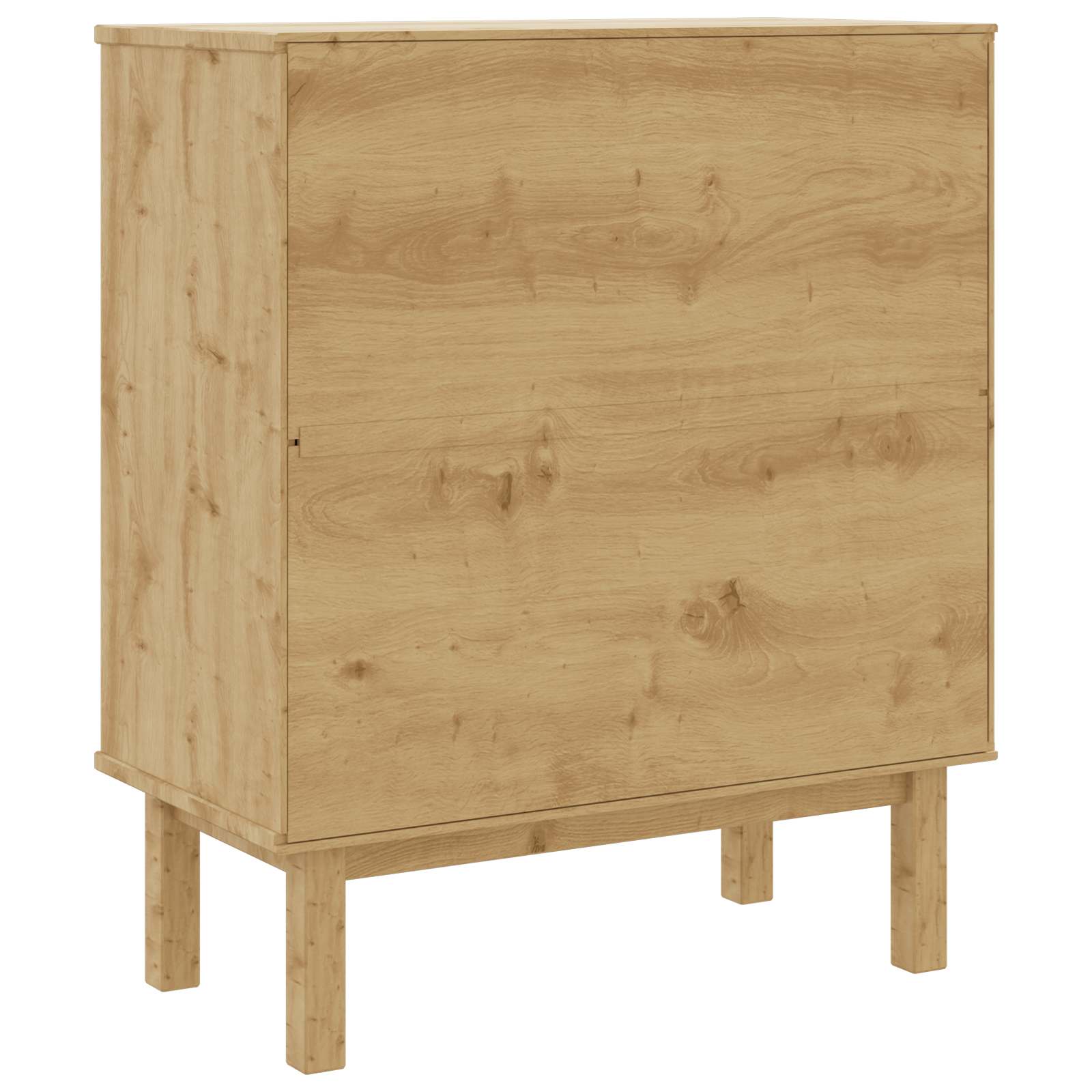 Komoda OTTA Crna 76,5 x 39,5 x 90 cm Masivna borovina