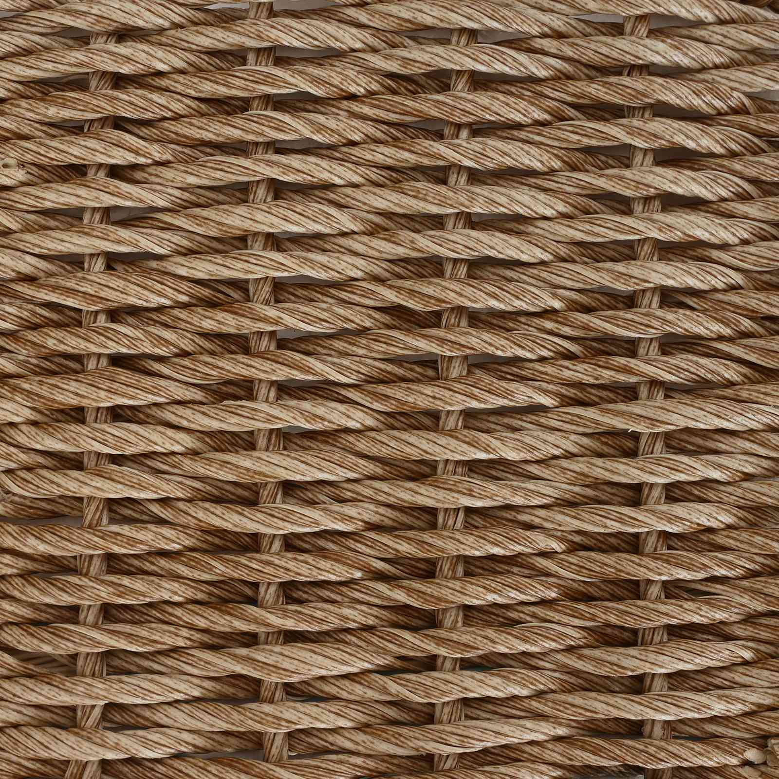 Stol za vrt Bež 100 x 55 x 37 cm PE Rattan i Staklo