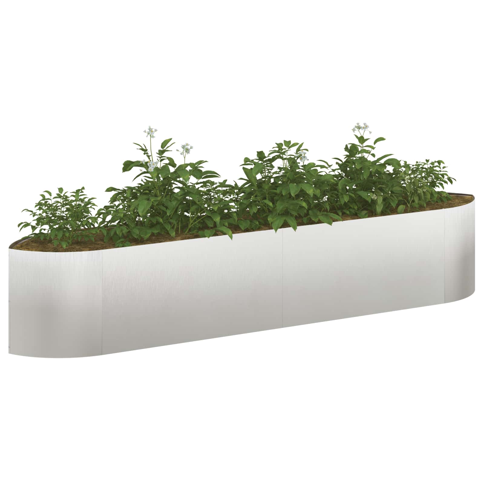 Povišeni vrtni krevet Nehrđajući čelik 220 x 40 x 40 cm Čelik