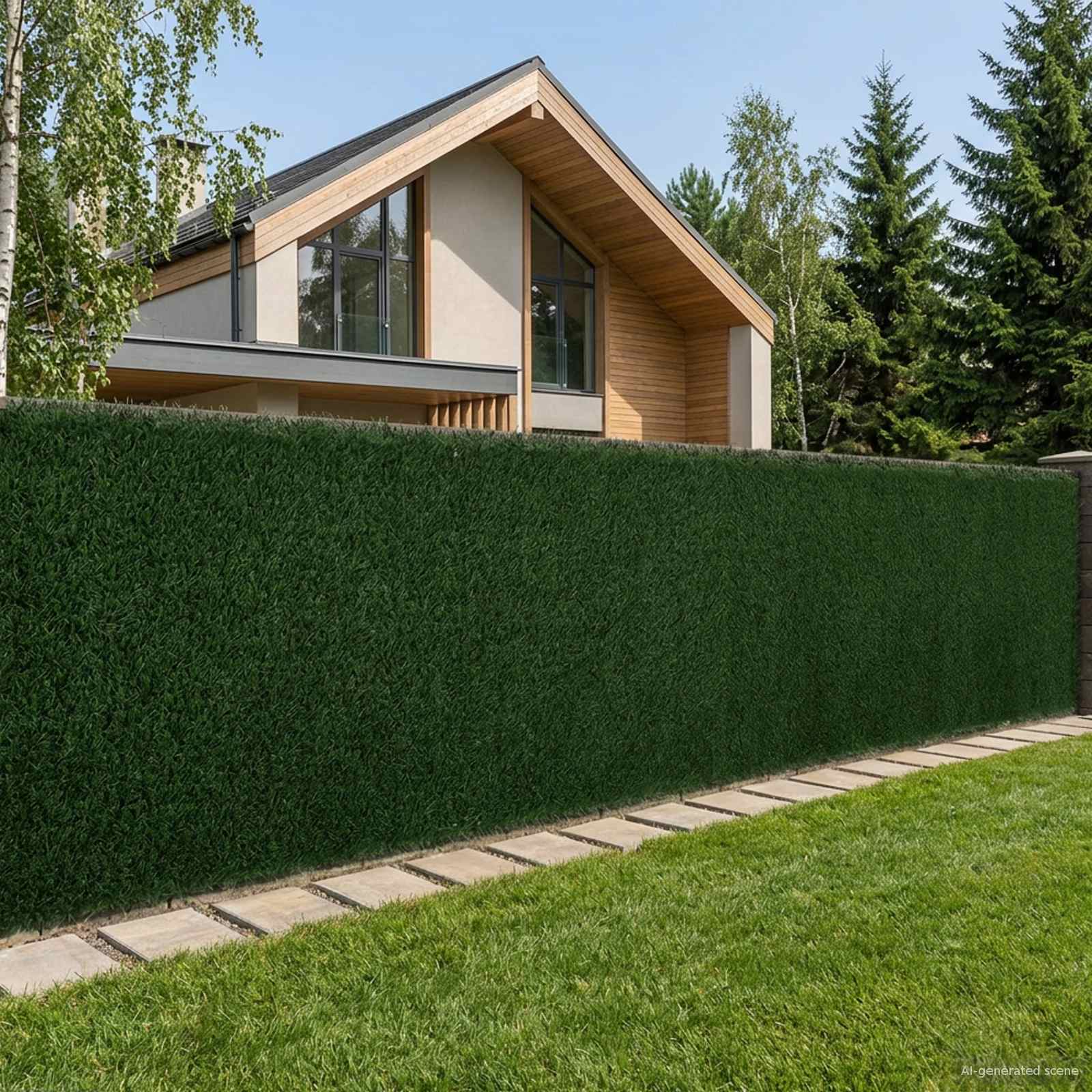 Umjetna ograda Tamnozelena 1,5 x 4 m PVC i čelik