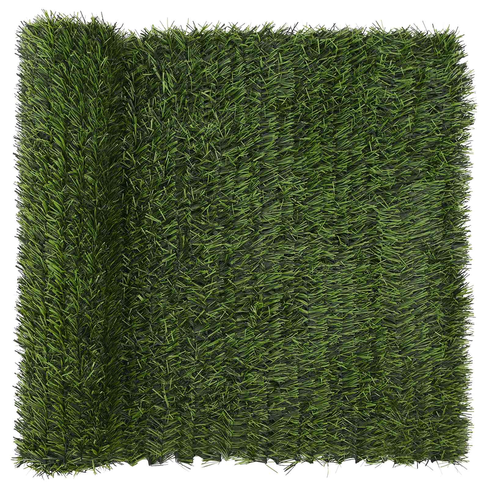 Umjetna ograda Svijetlo zelena 1 x 6 m PVC i čelik