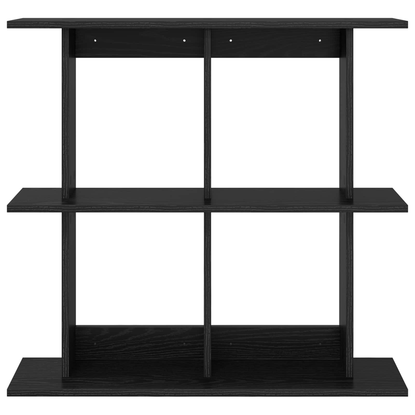 Polica na zidu Zidna montaža Crna 80 x 20 x 75 cm