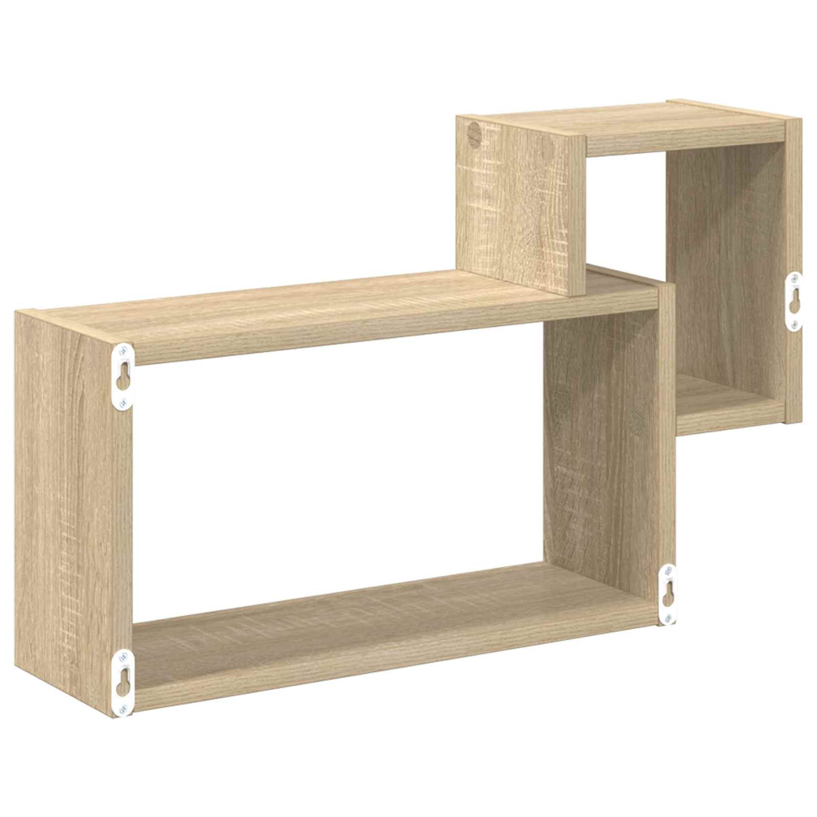 Polica na zidu Zidna montaža Smeđa 55 x 15 x 35 cm