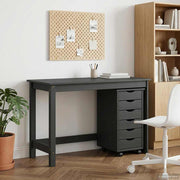Set stola i pokretnog ormara MOSS 2 pcs Siva