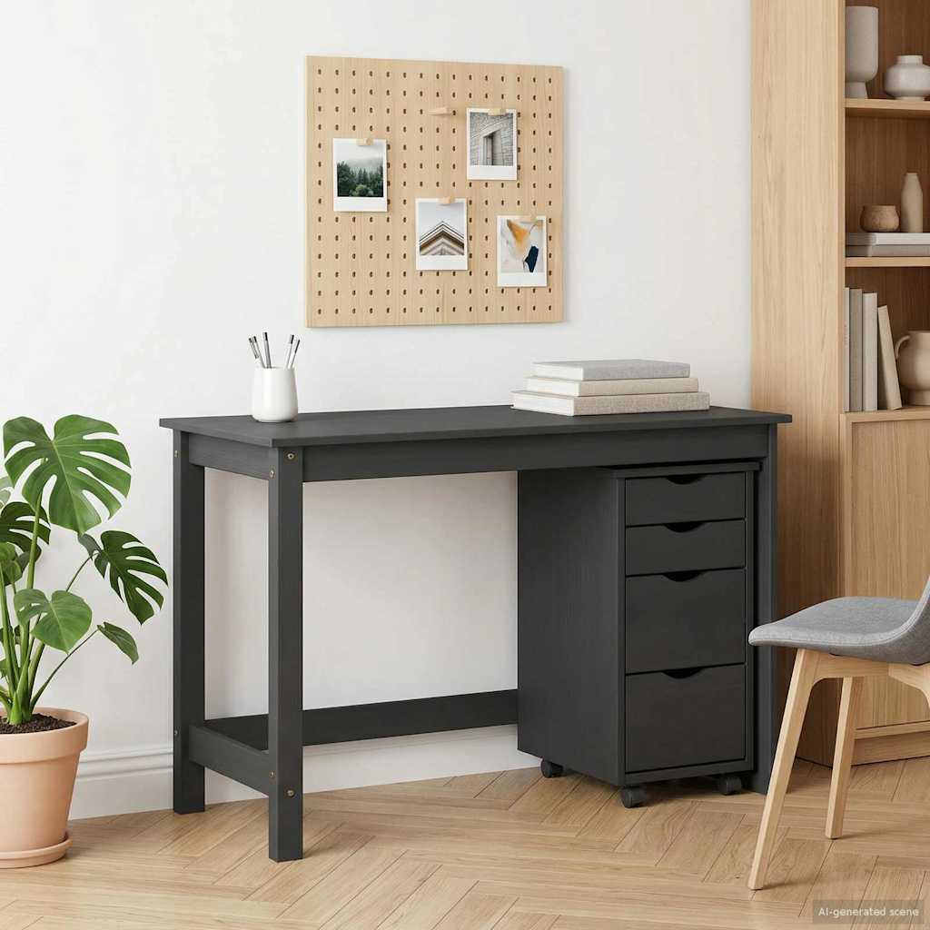 Set stola i pokretnog ormara MOSS 2 pcs Siva
