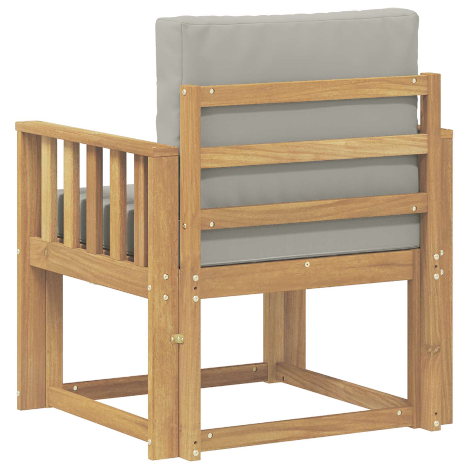 2 Komad Set vanjskih sofa Poliester Bijela i svijetlosiva