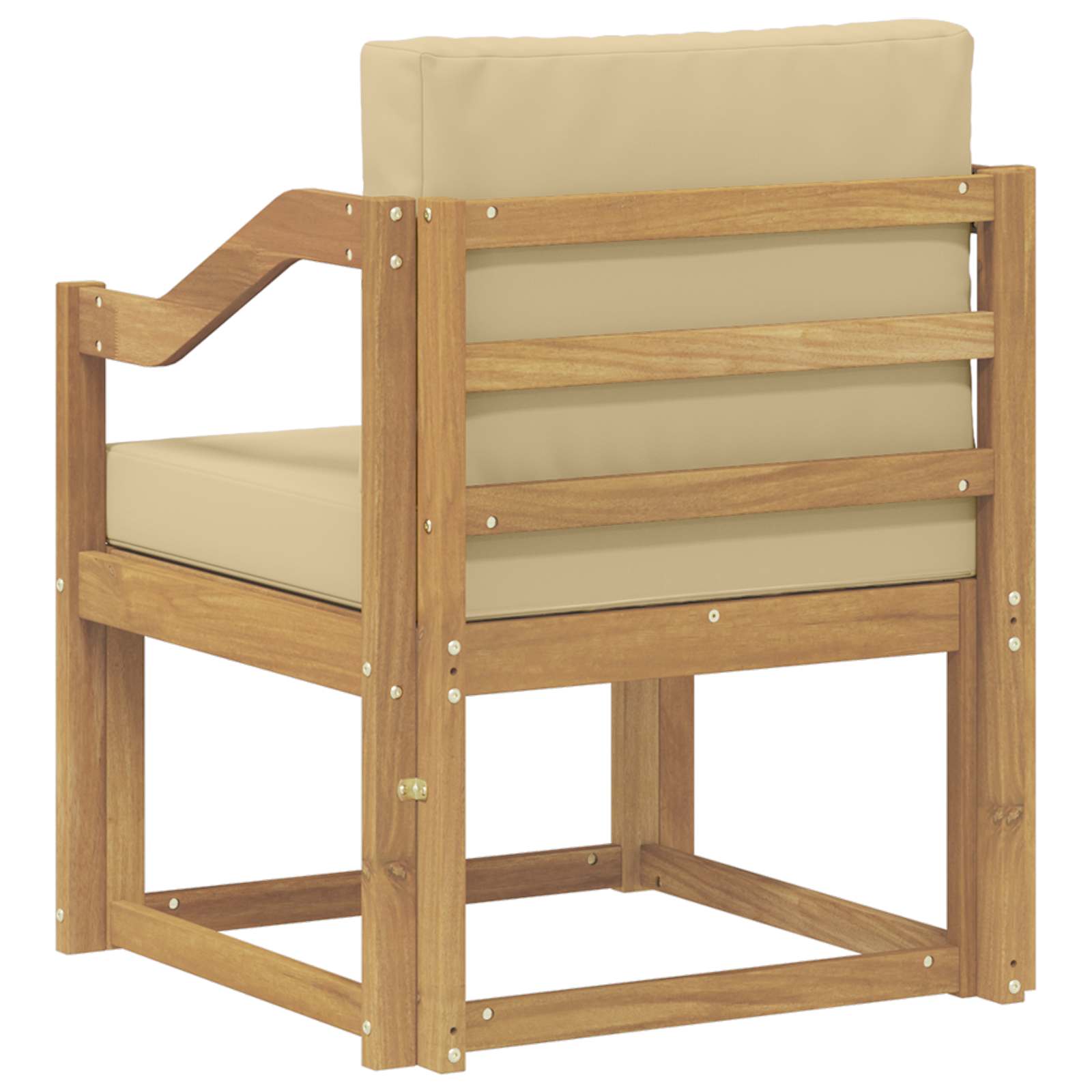2 Komad Set vanjskih sofa Poliester Bijela i Bež