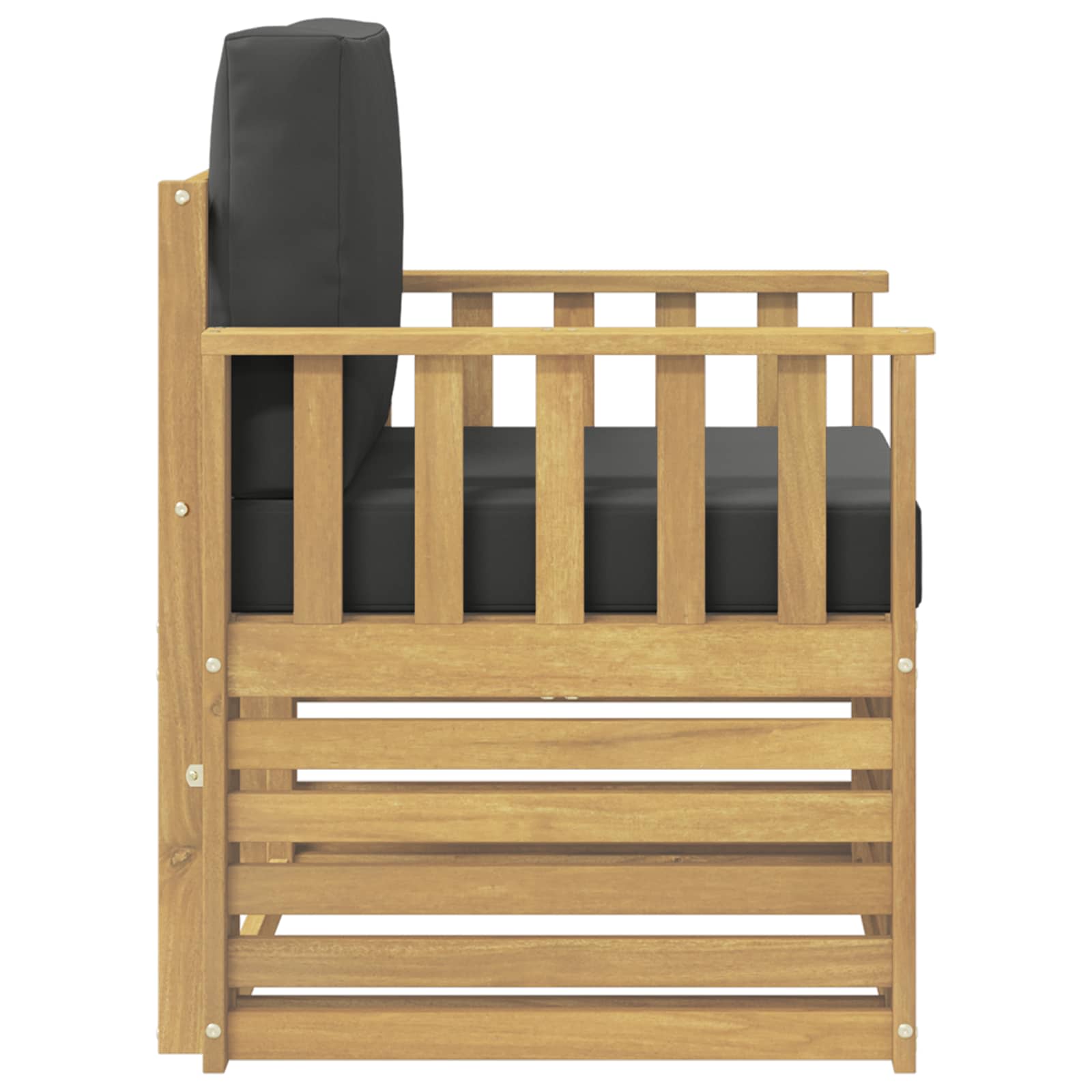 2 Komad Set vanjskih sofa Poliester Bijela i Antracit