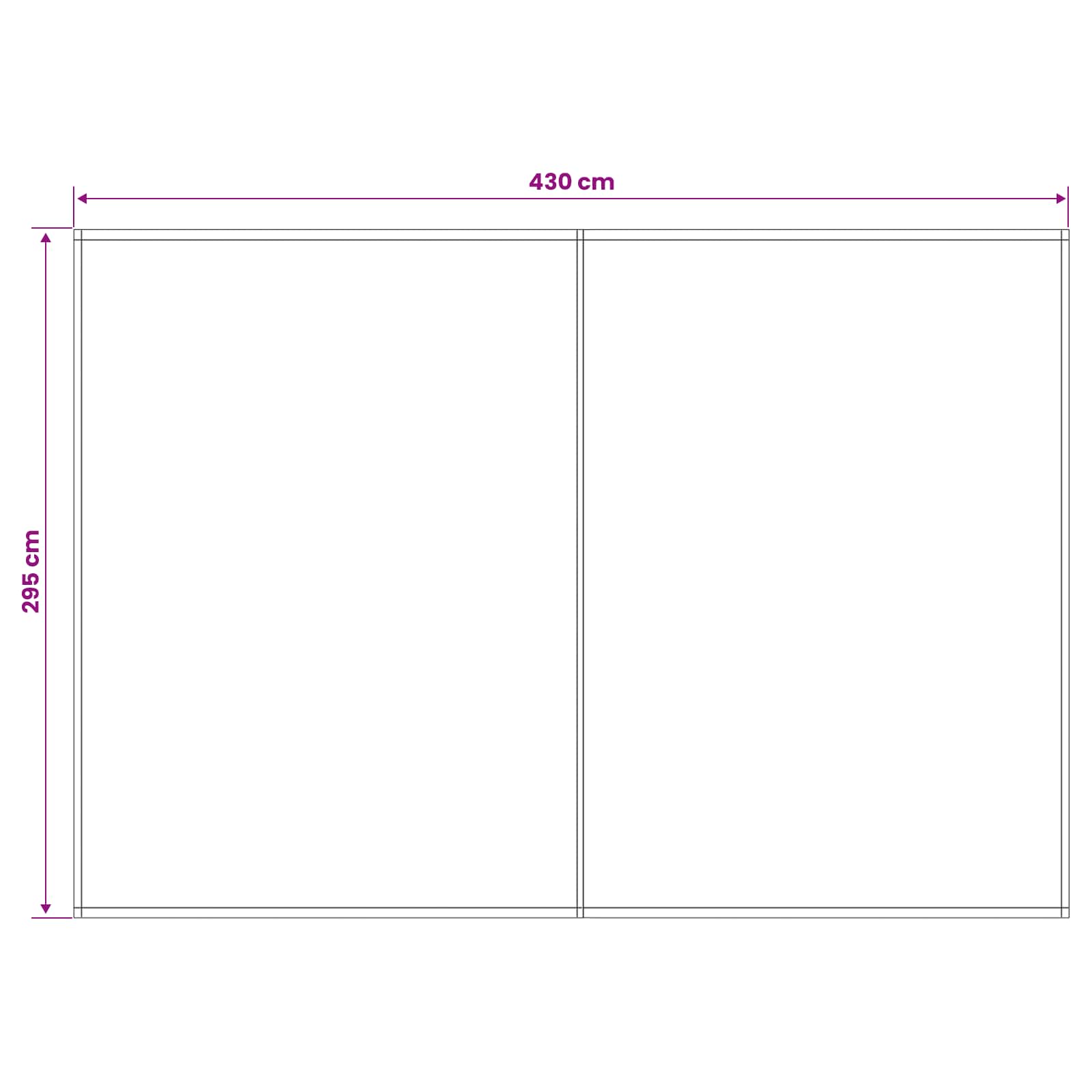 Zamjensko platno za tendu Šareni 450 × 300 cm Poliester