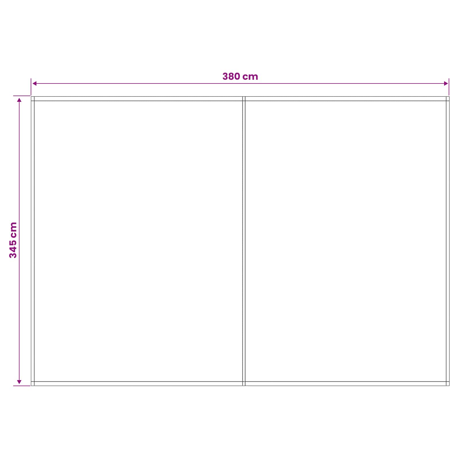 Zamjensko platno za tendu Zelena i bijela 400 × 350 cm