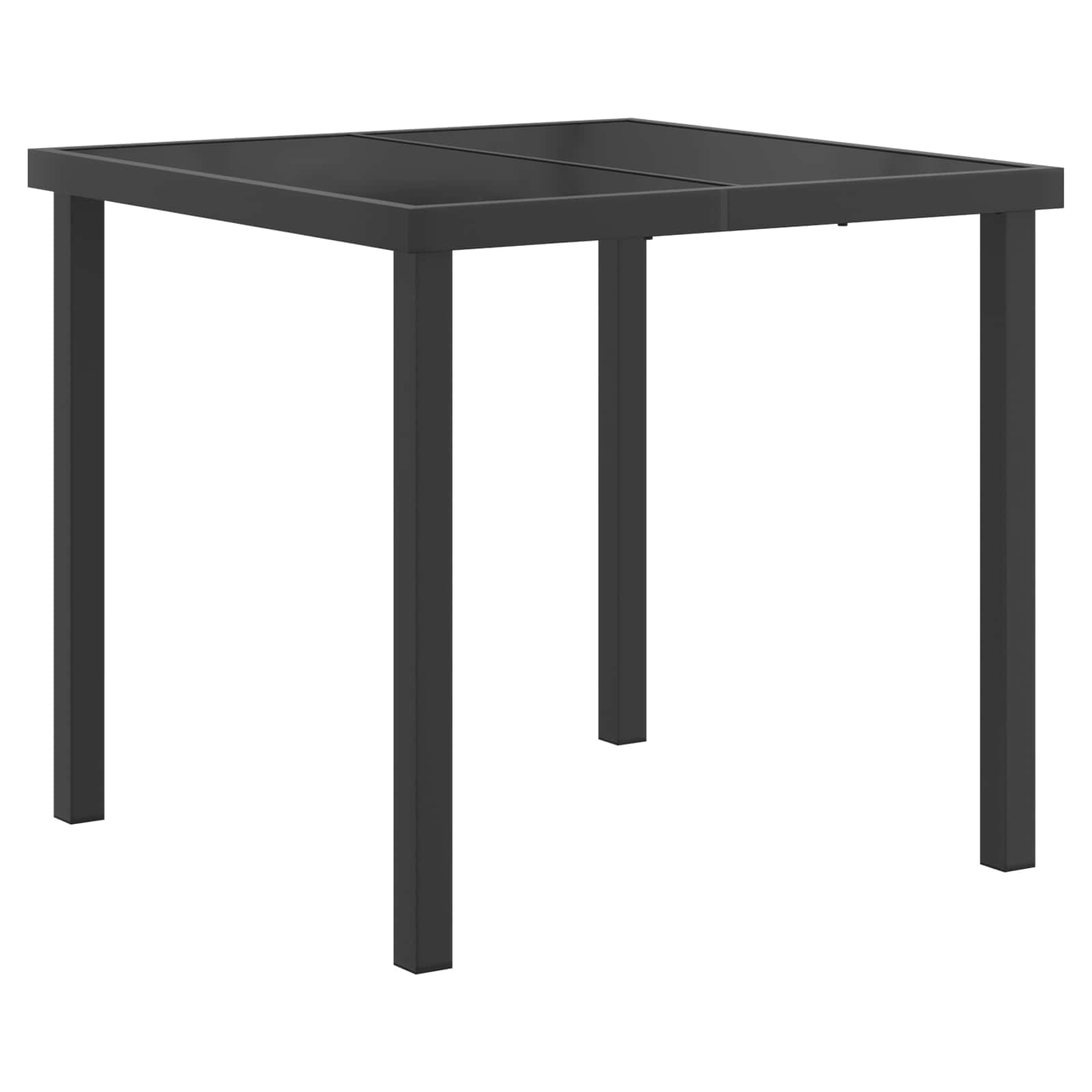 Vrtni set za objed 5 pcs Bijela i svjetlosiva 80 x 80 x 73 cm