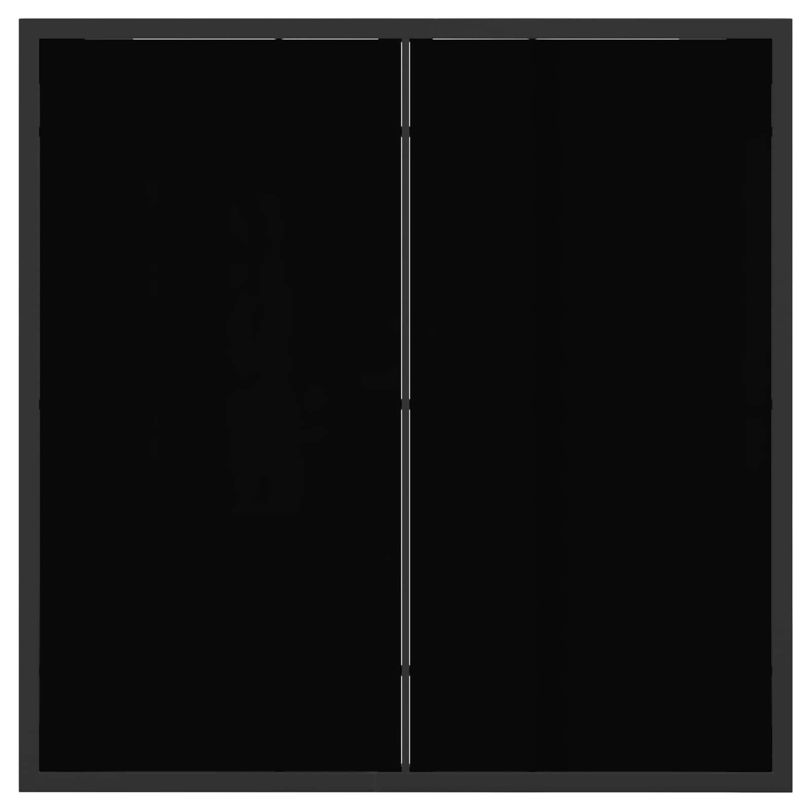 Vrtni set za objed 5 pcs Crna i antracit 80 x 80 x 73 cm