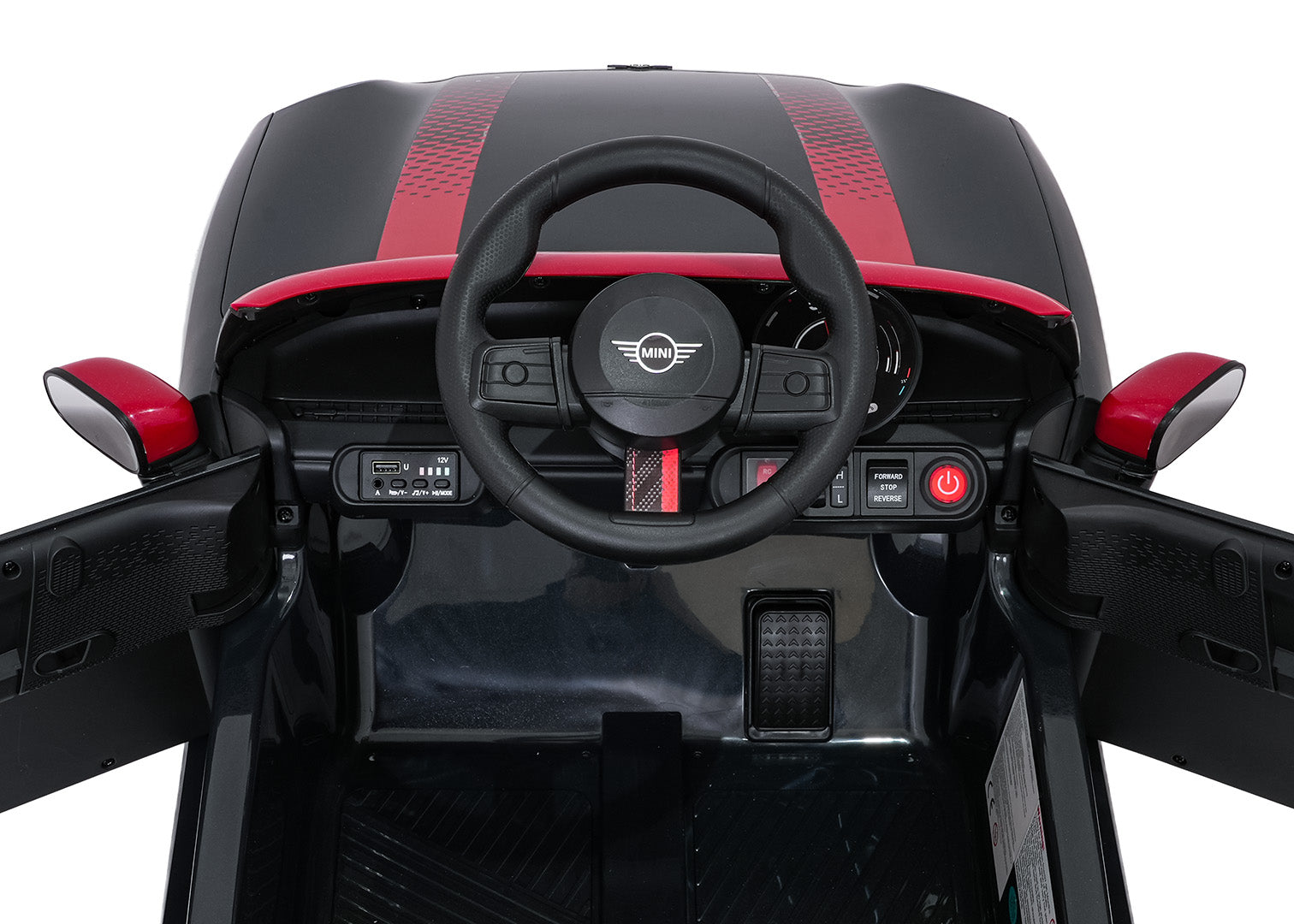 Licencirani auto na akumulator Mini Cooper - crni