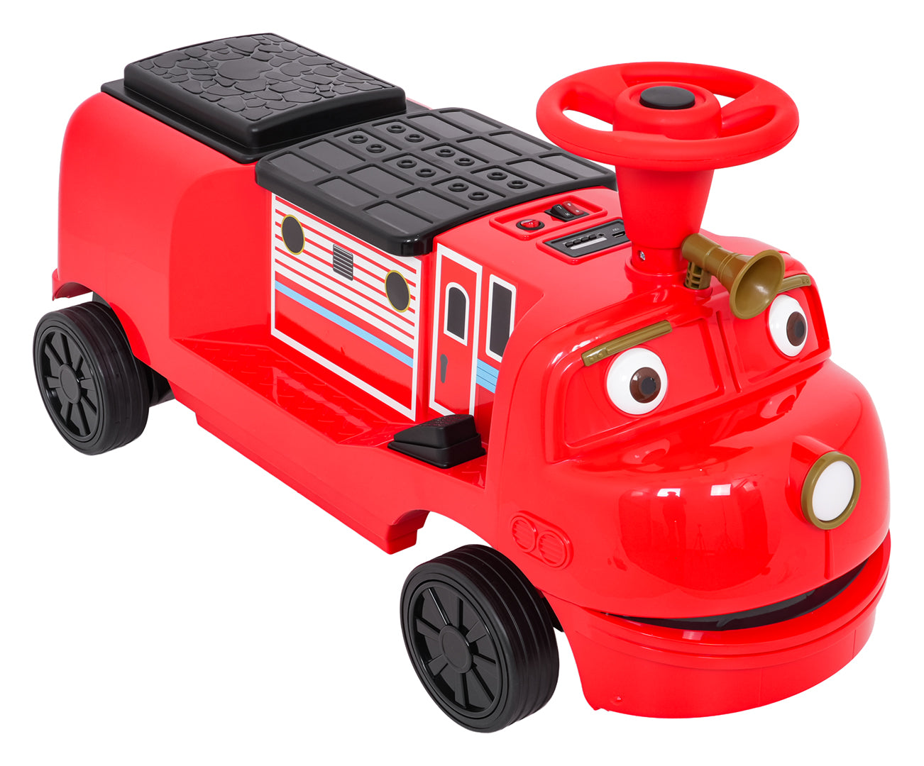 Lokomotiva na akumulator "Red Station" - dvosjed - crvena
