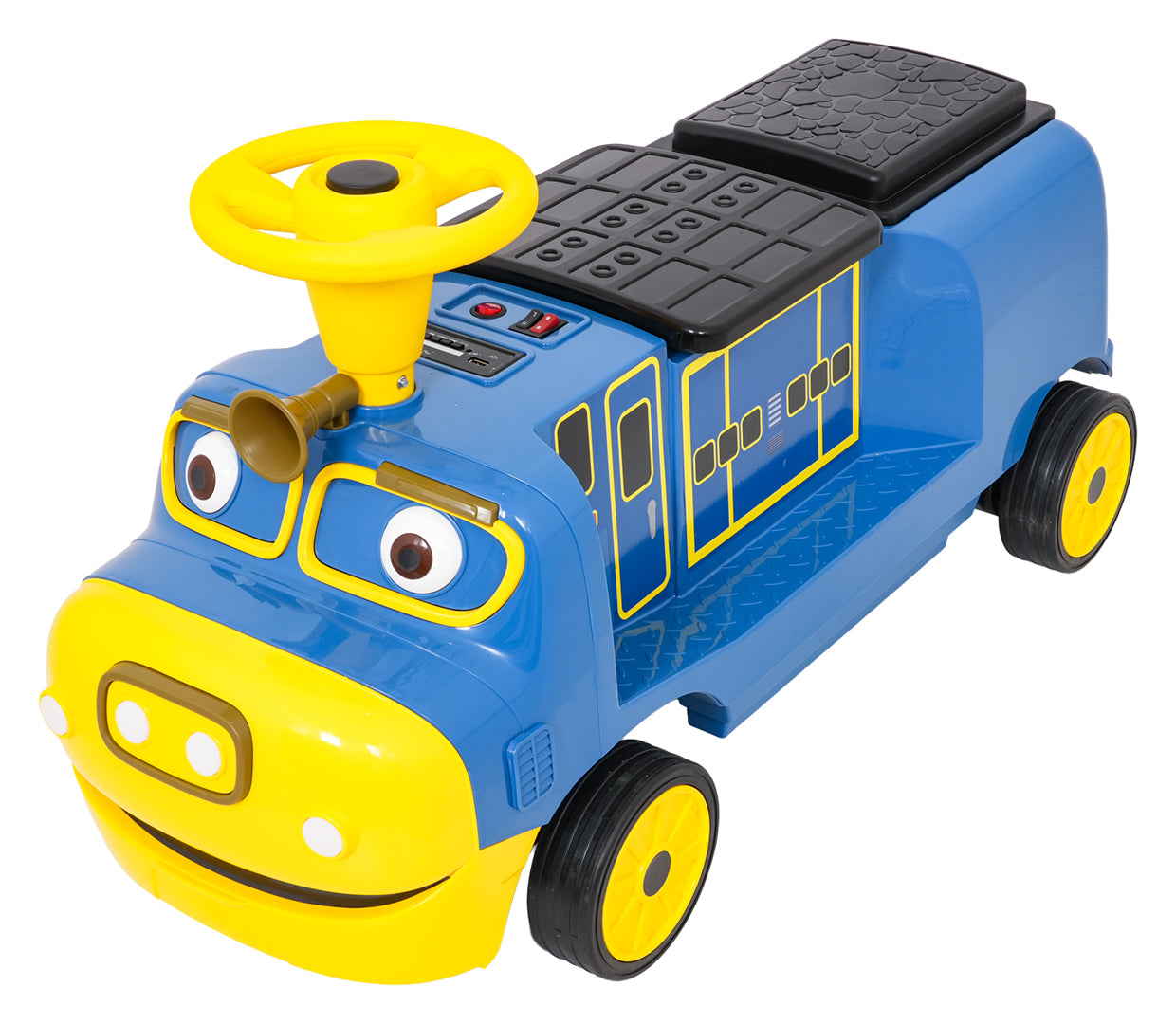 Lokomotiva na akumulator "Blue Station" - dvosjed - plava