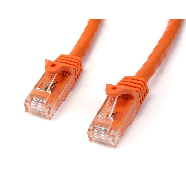 StarTech.com N6PATC1MOR kabel za umrežavanje Narančasto 1 m Cat6 U/UTP (UTP)