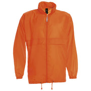 VJETROVKA S KAPULJAČOM ZIP UNISEX B&C SIROCCO NARANČASTA S
