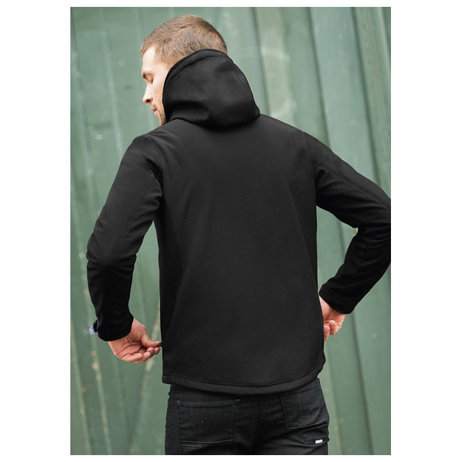 JAKNA ZIP MUŠKA B&C HOODED SOFTSHELL CRNA S