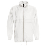 VJETROVKA S KAPULJAČOM ZIP UNISEX B&C SIROCCO BIJELA M
