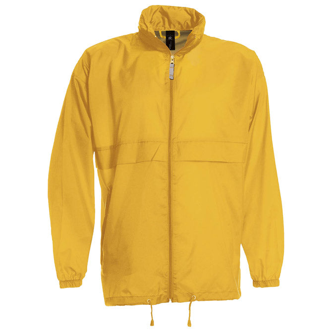 VJETROVKA S KAPULJAČOM ZIP UNISEX B&C SIROCCO ZLATNA ŽUTA L