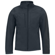 JAKNA ZIP MUŠKA B&C HOODED SOFTSHELL TAMNO PLAVA S