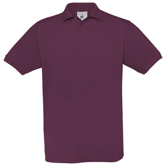 MAJICA KRATKI RUKAVI B&C SAFRAN POLO 180G BORDO S-EOL!!