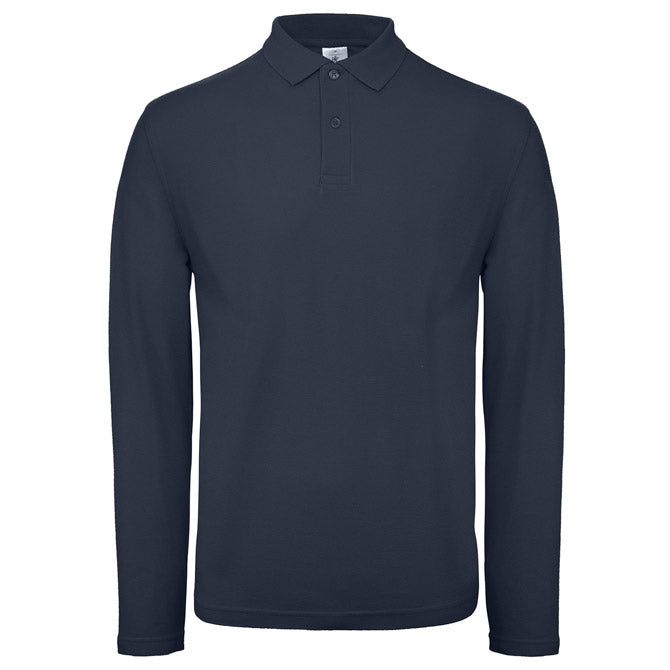 MAJICA DUGI RUKAVI POLO B&C ID.001 LSL 180G TAMNO PLAVA M