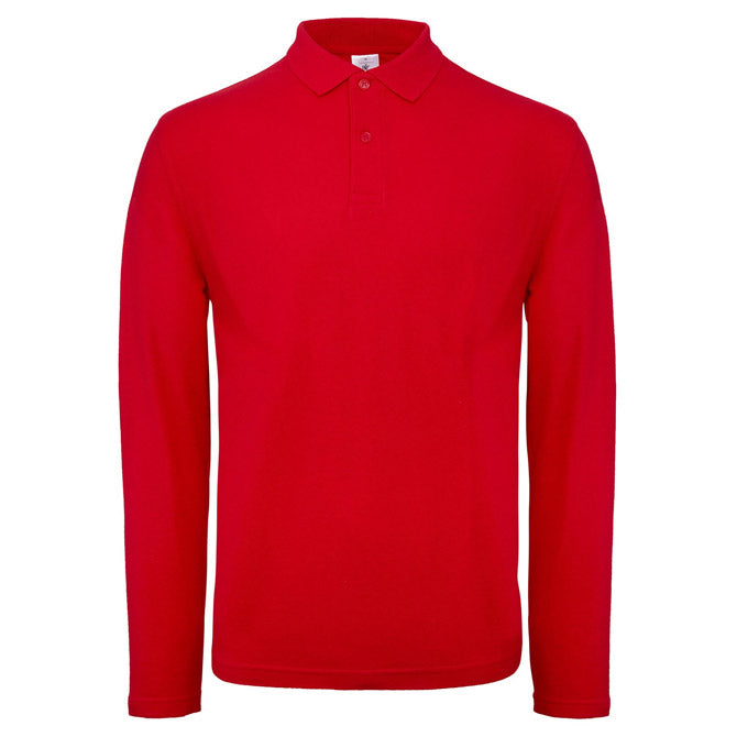 MAJICA DUGI RUKAVI POLO B&C ID.001 LSL 180G CRVENA XL