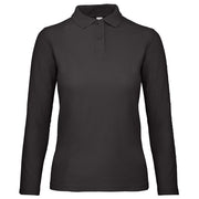MAJICA DUGI RUKAVI POLO B&C ID.001 LSL/WOMEN 180G CRNA XL